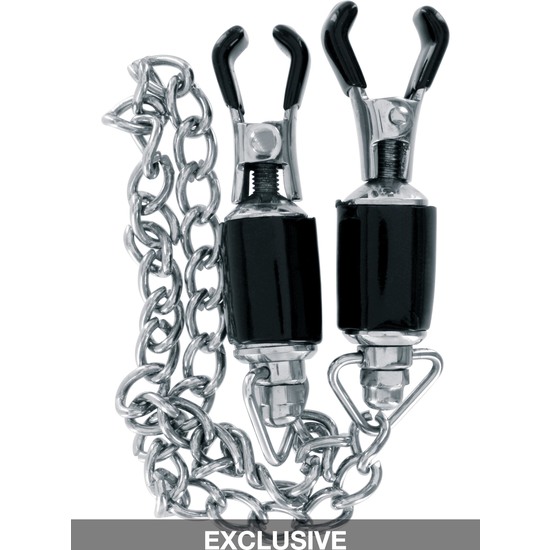 NIPPLE CLAMPS STRONG CHAIN - SILVER image 2
