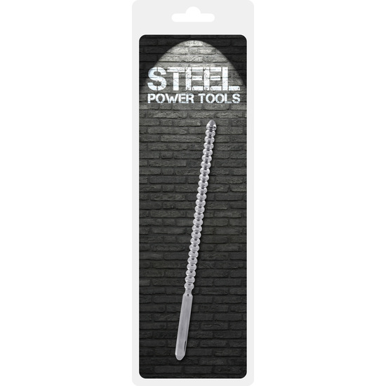 DIP STICK RIBBED 10 MM - SILVER image 1