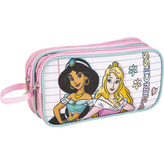 ESTUCHE PORTATODO 2 COMPARTIMENTOS PRINCESS PINK image 0