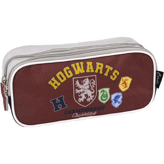 ESTUCHE PORTATODO 2 COMPARTIMENTOS HARRY POTTER DARK BLUE image 0