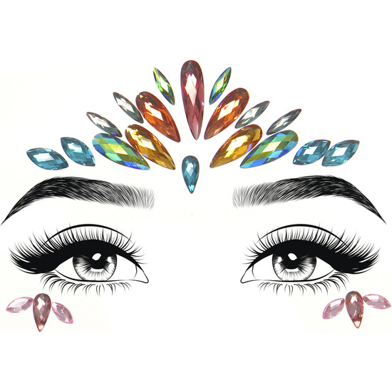 AVRI FACE JEWELS STICKER image 0