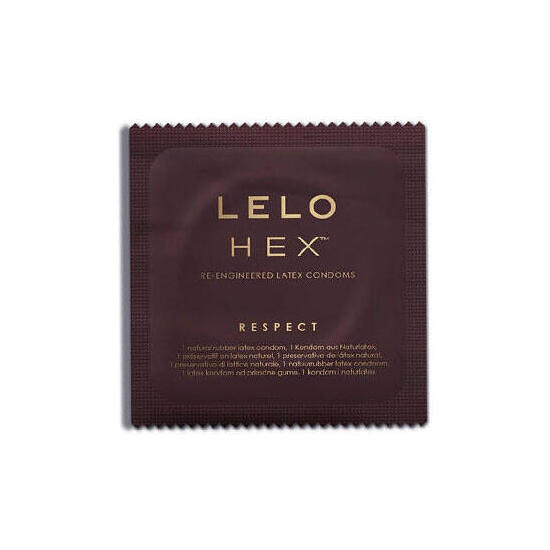 LELO HEX CONDOMS RESPECT XL 12 PACK image 1