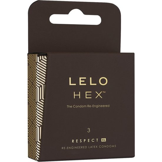 LELO HEX CONDOMS RESPECT XL 3 PACK image 0