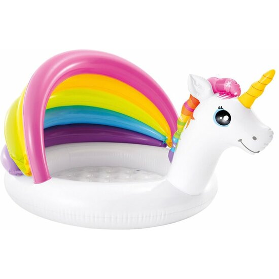 PISCINA HINCHABLE INFANTIL UNICORNIO 127X102X69 cm 1-3A image 0