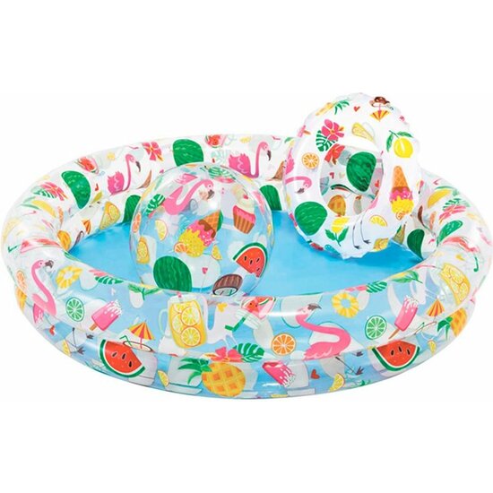 SET PISCINA HINCHABLE 122x25cm FLOTADOR 51 cm+PELOTA 51 cm image 0