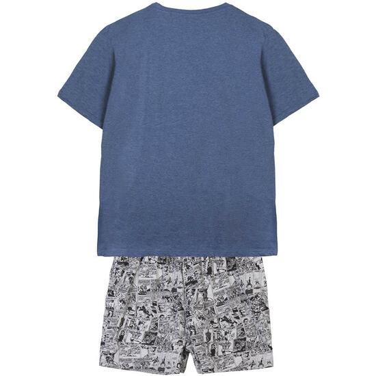 PIJAMA CORTO SINGLE JERSEY PUNTO MARVEL GRAY image 1