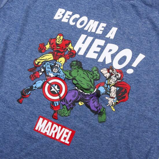 PIJAMA CORTO SINGLE JERSEY PUNTO MARVEL GRAY image 2