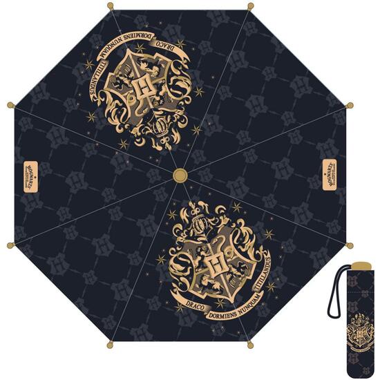 PARAGUAS MANUAL PLEGABLE HARRY POTTER HOGWARTS - AZUL - 53CM image 1