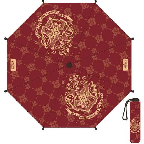 PARAGUAS MANUAL PLEGABLE HARRY POTTER HOGWARTS - ROJO - 53 CM image 2