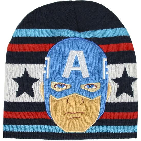 GORRO CON APLICACIONES AVENGERS CAPITAN AMERICA - AZUL  image 0