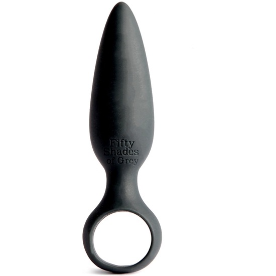 SOMETHING FORBIDDEN BUTT PLUG - BLACK image 0