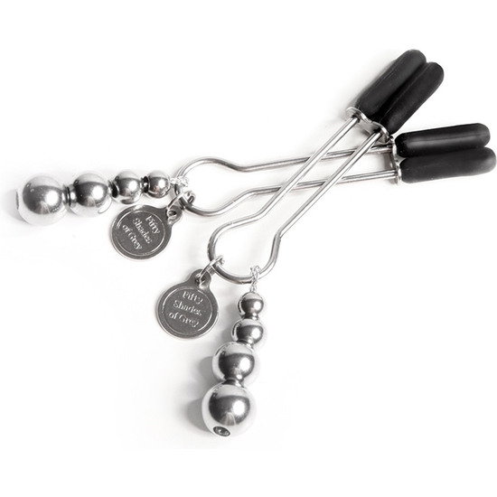 THE PINCH ADJUSTABLE NIPPLE CLAMPS - SILVER image 3