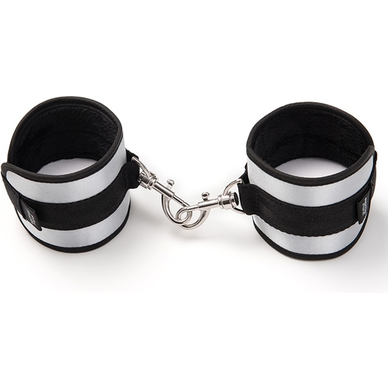 TOTALLY HIS SOFT HANDCUFFS - BLACK/SILVER image 3