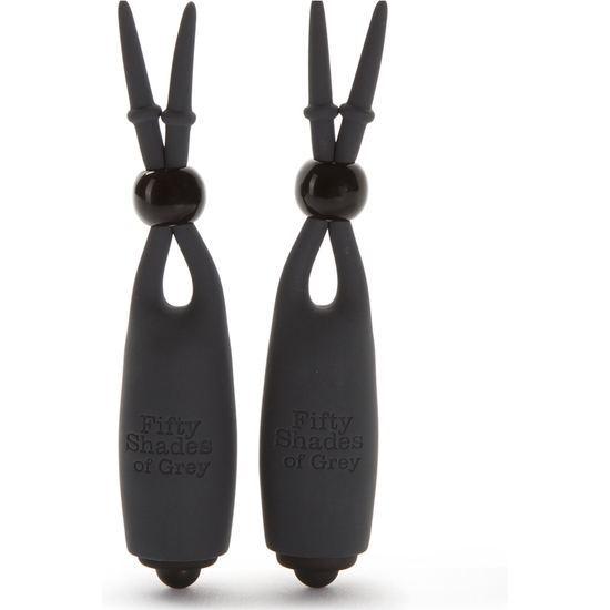 SWEET TEASE VIBRATING NIPPLE CLAMPS - BLACK image 0