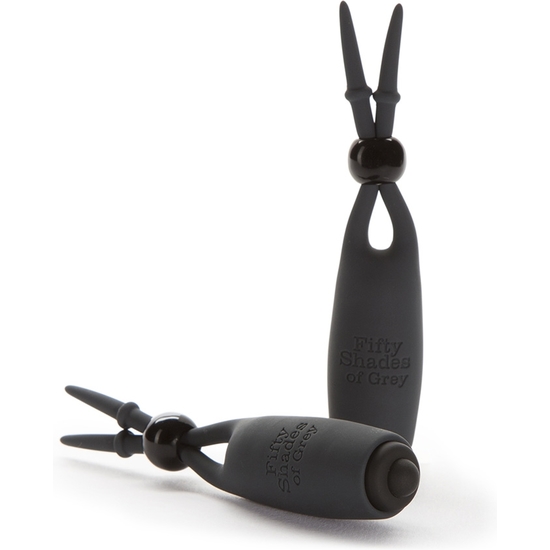 SWEET TEASE VIBRATING NIPPLE CLAMPS - BLACK image 2