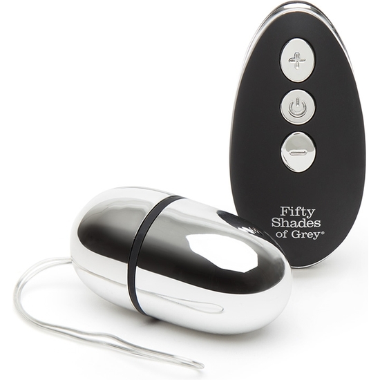 RELENTLESS VIBRATIONS REMOTE CONTROL PLEASURE EGG - BLACK/SILVER image 0