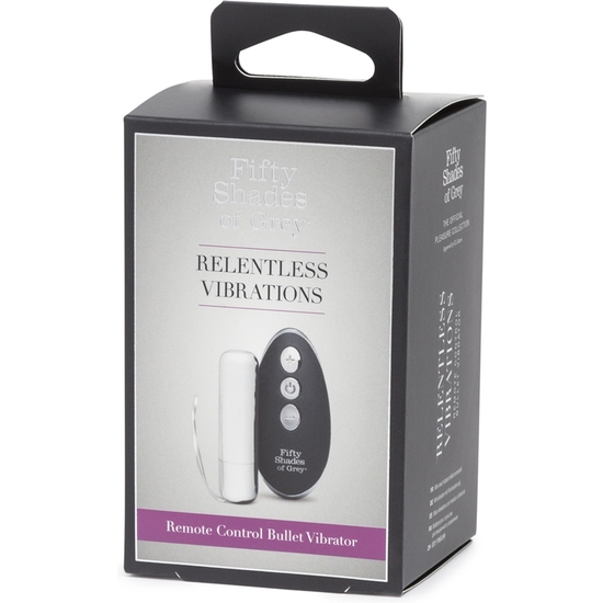 RELENTLESS VIBRATIONS REMOTE CONTROL BULLET VIBE - BLACK/SILVER image 1