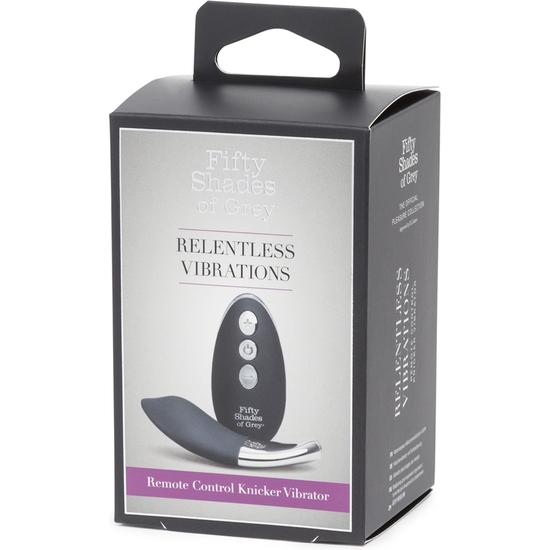 RELENTLESS VIBRATIONS REMOTE CONTROL KNICKER VIBRATOR - BLACK image 1