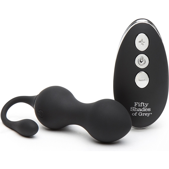 RELENTLESS VIBRATIONS REMOTE CONTROL KEGAL BALLS - BLACK/SILVER image 0