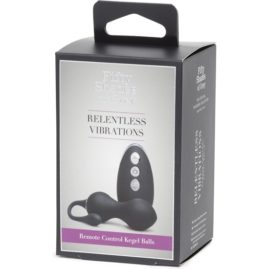 RELENTLESS VIBRATIONS REMOTE CONTROL KEGAL BALLS - BLACK/SILVER image 1