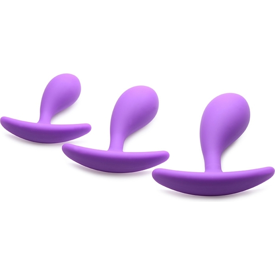 BOOTY POPPERS SILICONE ANAL TRAINER SET - PURPLE image 2