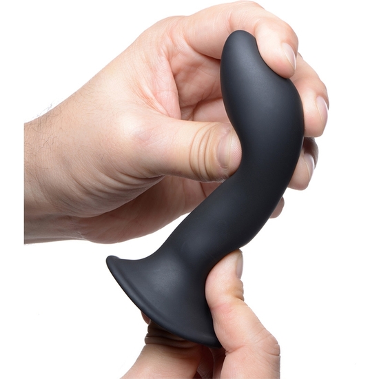 SQUEEZABLE SLENDER DILDO - BLACK image 3