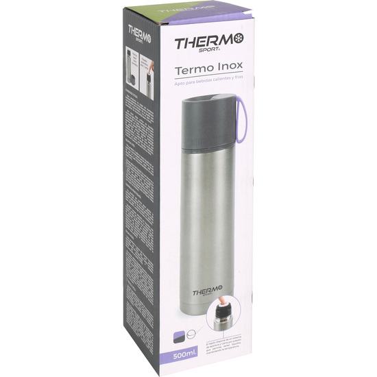 TERMO INOX 500ML TAPA PLASTICO Y GOMA THERMOSPORT image 4