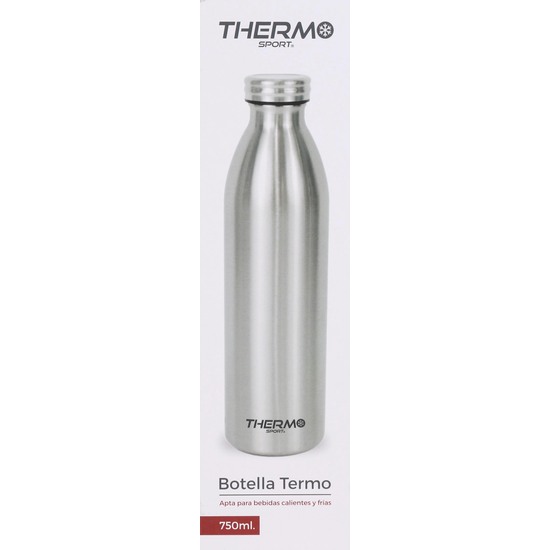 BOTELLA TERMO ACERO 750ML SILVER image 1