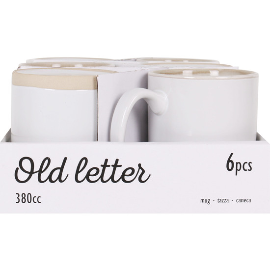 MUG RECTA 380CC OLD LETTER image 2