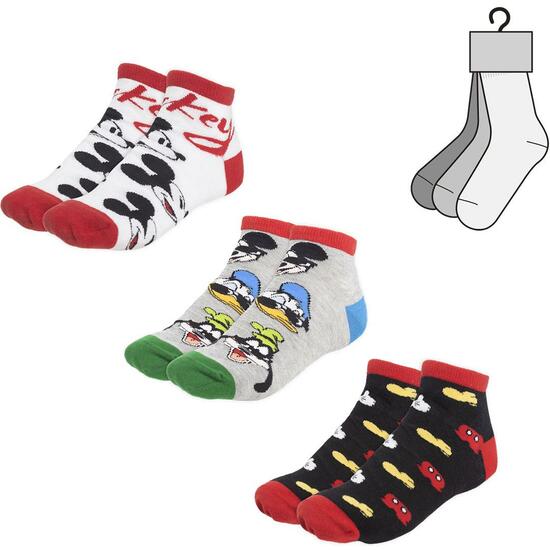 PACK CALCETINES TOBILLERO MICKEY MULTICOLOR image 0
