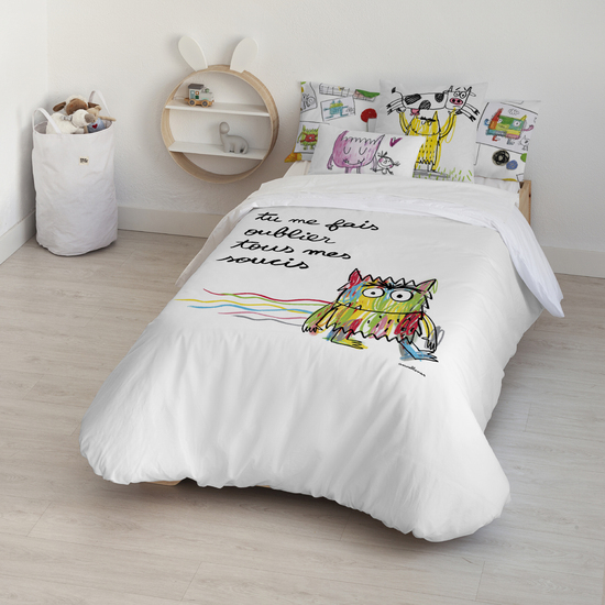 FUNDA NÓRDICA 100% ALGODÓN MODELO LÍOS FRANCÉS PARA CAMA DE 240X220 CM. image 0