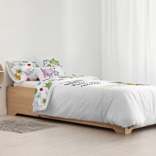 FUNDA NÓRDICA 100% ALGODÓN MODELO LÍOS FRANCÉS PARA CAMA DE 240X220 CM. image 2