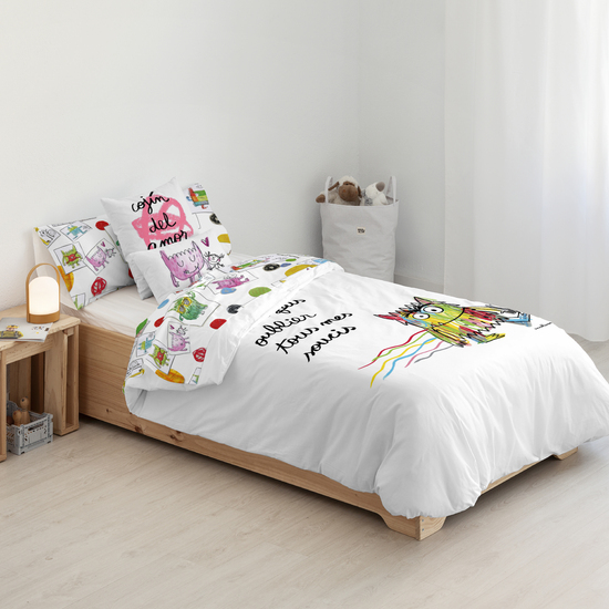 FUNDA NÓRDICA 100% ALGODÓN MODELO LÍOS FRANCÉS PARA CAMA DE 260X240 CM. image 1