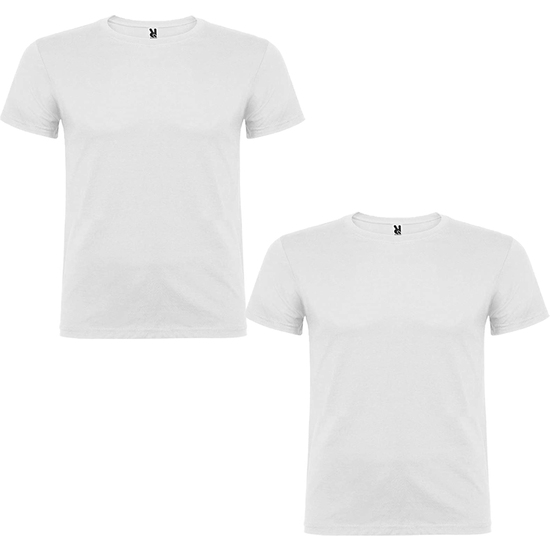 PACK DE 2 CAMISETAS DE MANGA CORTA ROLY, BLANCO CON CUELLO REDONDO DOBLE image 0