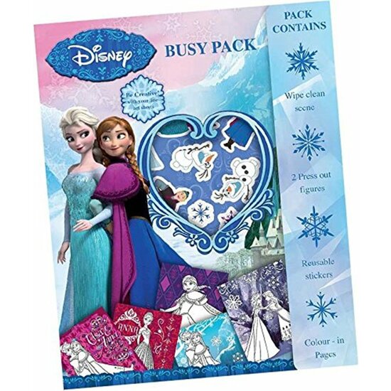 PACK PINTAR Y PEGATINAS FROZEN DISNEY image 0