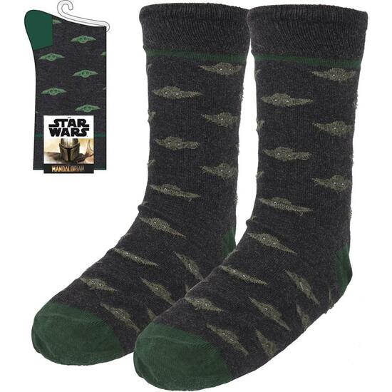 CALCETINES ADULTO THE MANDALORIAN DARK GRAY image 0