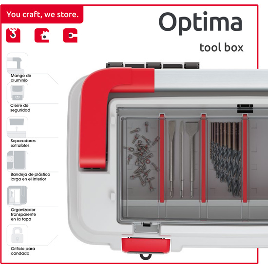 CAJA DE HERRAMIENTAS KISTENBERG MULTIFUNCIONAL OPTIMA image 1