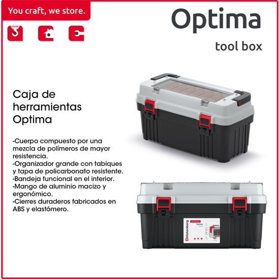 CAJA DE HERRAMIENTAS KISTENBERG MULTIFUNCIONAL OPTIMA image 2