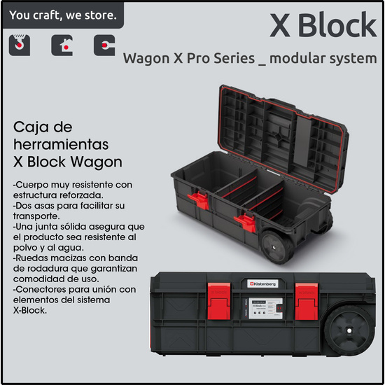 CAJA DE HERRAMIENTAS KISTENBERG X-BLOCK PRO WAGON image 2