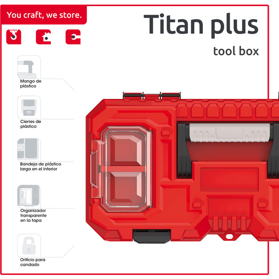 CAJA DE HERRAMIENTAS KISTENBERG MULTIFUNCIONAL TITAN PLUS image 1