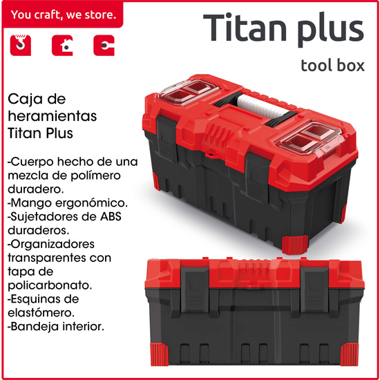 CAJA DE HERRAMIENTAS KISTENBERG MULTIFUNCIONAL TITAN PLUS image 2