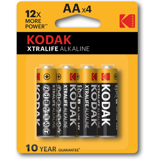 KODAK XTRALIFE ALKALINE AA 20X4  image 0