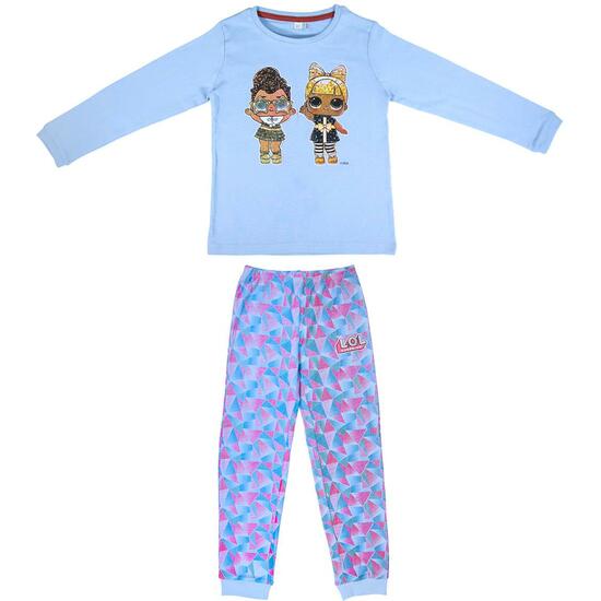 PIJAMA LARGO RIB LOL - AZUL image 0