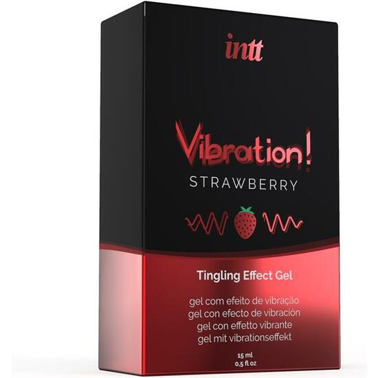 INTT VIBRATION STRAWBERRY LIQUID VIBRATOR 15ML image 2