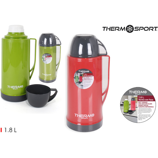 TERMO PLÁSTICO CON TAZA 180L THERMOSPORT image 0