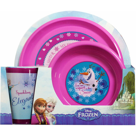 SET DESAYUNO FROZEN DISNEY 3 PIEZAS PLASTICO image 0