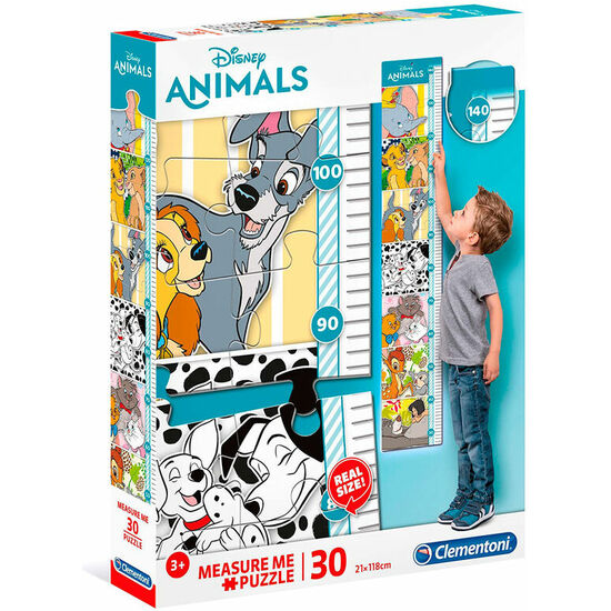 PUZZLE MEASURE ME ANIMALS DISNEY 30PZS image 1