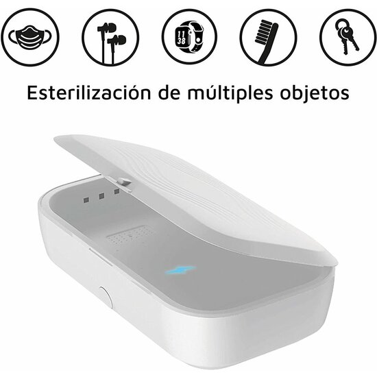 CAJA ESTERILIZADORA UV BOX PRO CON CARGA INALAMBRICA image 1