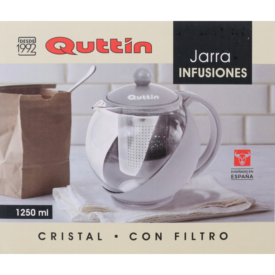 JARRA INFUSIONES CRISTAL 1250ML QUTTIN image 1