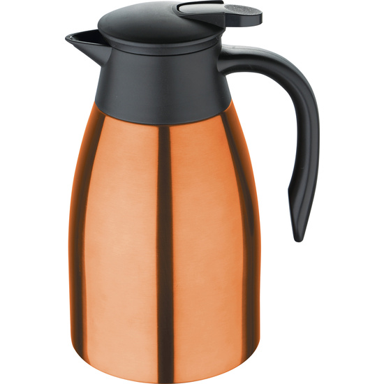 CAFETERA 1,5L EN ACERO INOX COLOR NARANJA BERGNER  image 0